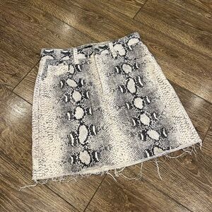 Momokrom Snake Skin Mini Skirt